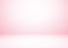 Empty Pink Studio Room, Used As Background For Display Your Products