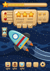 Wall Mural - A Space Rocket Game Template