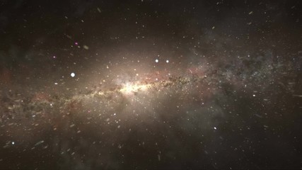 giant spiral galaxy full of glowing stars, nebulae, cosmos, universe exploration