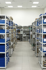 Warehouse of components for the electronics industry.