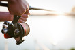 Fishing gear - fishing spinning, fishing line and sports equipment