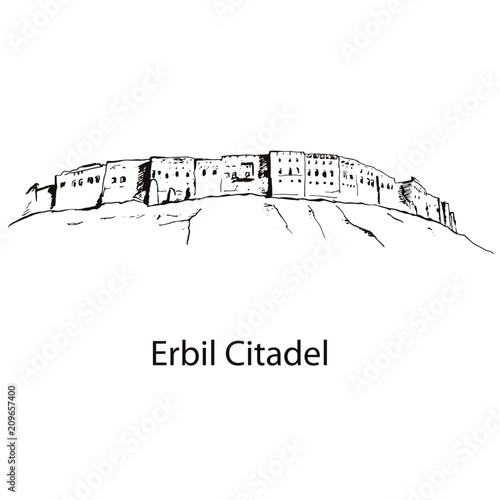 Leinwand Poster  Erbil Citadel, Hawler, Kurdistan, Iraq, qalay Hawler