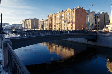 maslyanyiy bridge, Sankt Peterburg, Russia, 2018