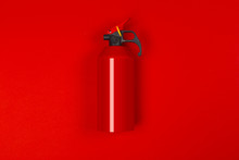 Top Of Red Fire Extinguisher