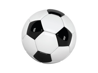 Wall Mural - Realistic soccer ball or football ball on white background. 3d Style vector Ball isolated on white background