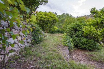 Sticker - House in the mountains with green views