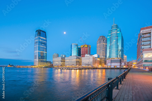 View from Hudson River Waterfront in Jersey City Poster Mural XXL