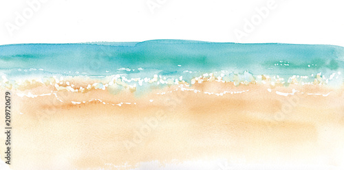 砂浜と水平線の水彩イラスト Beach And Horizontal Line Stock Illustration Adobe Stock 砂浜と水平線の水彩イラスト Beach And Horizontal Line Stock Illustration Adobe Stock