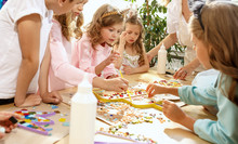 Mosaic Puzzle Art For Kids, Children's Creative Game.