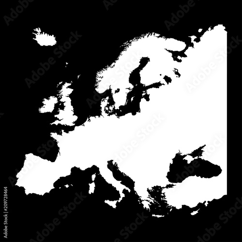  Fototapeta mapa Europy   schematyczna-mapa-z-zarysami-europy