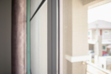 mosquito net wire screen on house window protection against insect