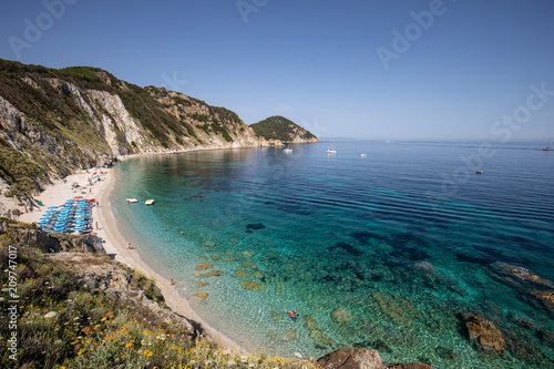 Sansone Beach In Elba Island Isola Delba Tuscany Italy