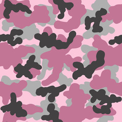 Wall Mural - Seamless camouflage pattern for textile, fabric, print