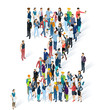 © mushakesa - Crowded isometric people alphabet