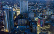 Milano di notte grattacieli uffici