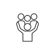 © Gunay - protect employees line icon. Element of business organisation icon for mobile concept and web apps. Thin line protect employees icon can be used for web and mobile