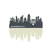 Sacramento City Icon Skyline Logo Vector