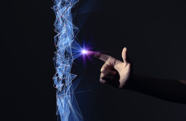 Aufkleber - Communication network concept.