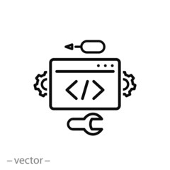 Development vector icon