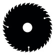 © Serhii - Circular disk icon black color illustration flat style simple image