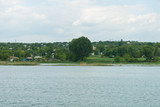 Fototapeta Na sufit - A picturesque panoramic view on the Dniester river seen from Saharna, Moldova
