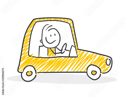 Strichmännchen Auto Strichmännchen Auto
