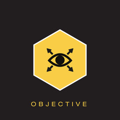 Wall Mural - Objective Icon