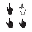 Zeigefinger Set Icons