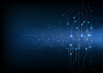 Wall Mural - vector abstract background technology electronic illustration communication data