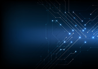 Wall Mural - vector abstract background technology electronic illustration communication data