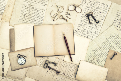 Old Letters Postcards Open Journal Used Paper Background Buy This Stock Photo And Explore Similar Images At Adobe Stock Adobe Stock