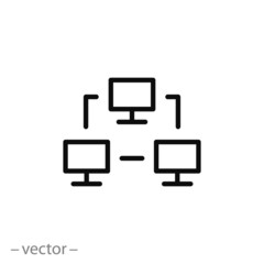 computer network vector icon