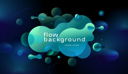 Wall Mural - colorful geometric background design. fluid shapes composition with trendy gradients. eps10 vector.