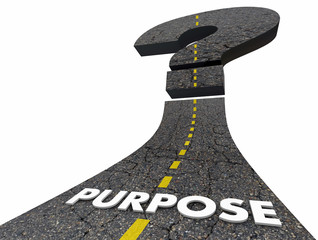 purpose road question mark uncertain unsure 3d render illustration