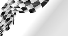 Race Flag Checkered Waving Flag Background