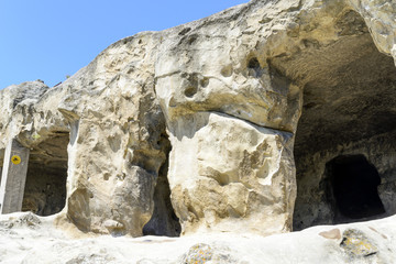 View of the ancient rock city of Uplistsikhe, Georgia