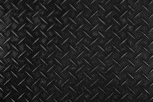 Black Metal Diamond Plate Pattern And Background