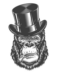 Wall Mural - head of gorilla