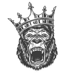 Wall Mural - head of gorilla