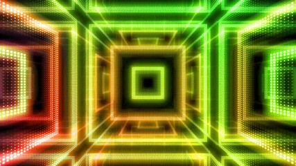 Wall Mural - disco club room space illumination neon light floor wall