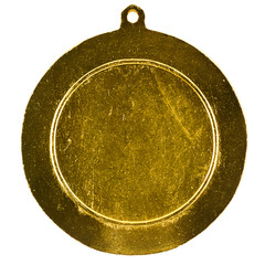 Blank gold medal