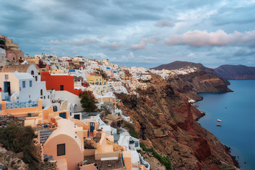 Wall Mural - Santorini, Greek Island in the Aegean taken in April 2018