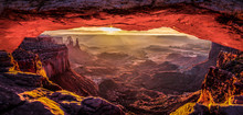 Mesa Arch Sunrise Panorama — Canyonlands National Park, UT
