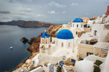 Wall Mural - Santorini, Greek Island in the Aegean taken in April 2018