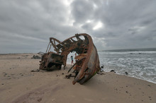 Ship Wreck Along The Skeleton Coast In Western Namibia Taken In January 2018