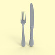 © ThorstenSchmitt - Fork and Knife 3D Render