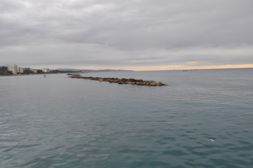 The beautiful Limassol Beach in Cyprus