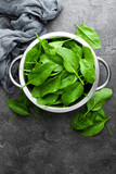 Fototapeta Tematy - Spinach. Fresh spinach leaves