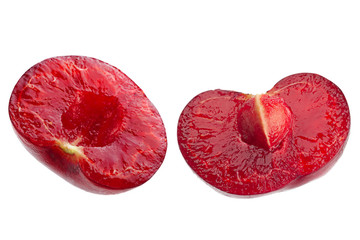 Canvas Print - Cherry fruit isolated on white