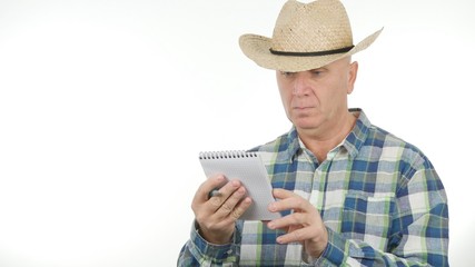 Farmer Image Use a Pocketbook Reading Notes